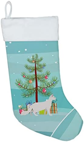Caroline's blaga CK4671CS orijentalna longhair mačka Sretan božićni božićni čarapa, kamin Viseće