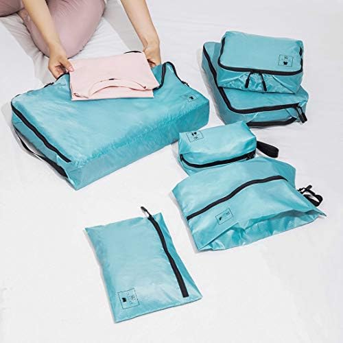6pcs / set Vodootporni najlonski kolekcijske torbe za sakupljanje obuća za skladištenje šminke W / ugrađene