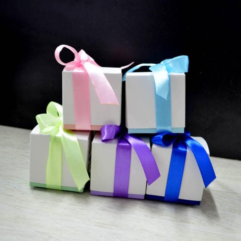 Zyzmh 100pcs / set Star Pentagon Hollow Collerak Favors Pokloni Candy kutije sa pribavljanjem vrpce