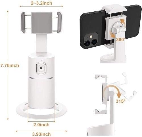 Štand i nosač kutije za Doogee S86 - Pivottrack360 Selfie stalak, praćenje lica za praćenje lica nosač za doogee