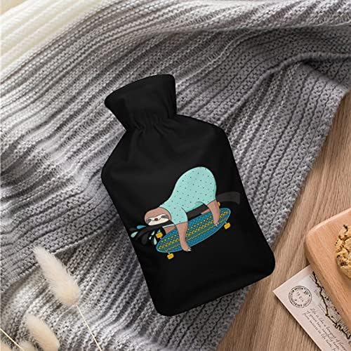 Klizačica Sloth štampana flaša za toplu vodu sa mekanim plišanim poklopcem ruka topla gumena torba za ubrizgavanje