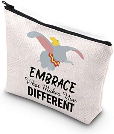 Tsotmo film Inspirational poklon zagrljaj ono što čini različitu torbu za šminku sa zatvaračem