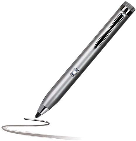 Navitech srebrni mini fine tački digitalni aktivni olovka za stilus kompatibilna sa ASUS Zenbook Flip 15