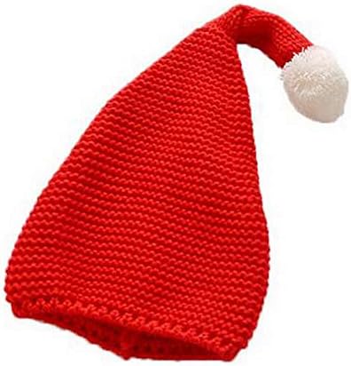 Djeca pletena Beanie Cap topli dugi rep Pom-pom Božićni šešir za dječake djevojke