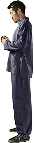 Ksua Muške borilačke vještine Uniformu KUNG FU Odjeća za borilačke vještine Kineski casual dugih rukava pamučna