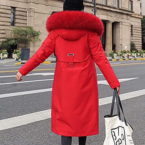 Shusuen & nbsp; kaputi za žene,ženske dame Warm Plus Size jednobojna pamučna jakna sa kapuljačom