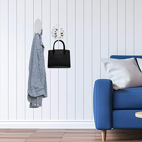 Kabilock Hanger torbice 3pcs zidne kuke u obliku listova ukrasne željezne ručnike Kuke zidni viseći kaput
