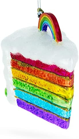 Rainbow Cake Glass Božić Ornament