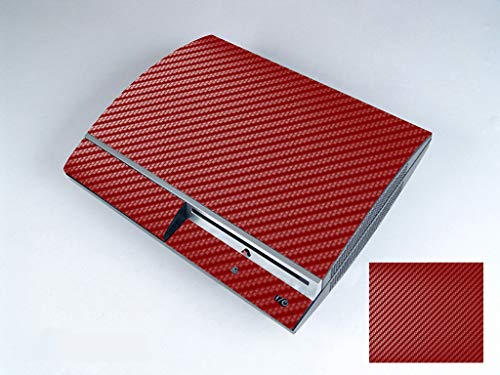 Generička naljepnica za kožu od crvenih karbonskih vlakana za Sony PS3 original fat sa 2 kože kontrolera