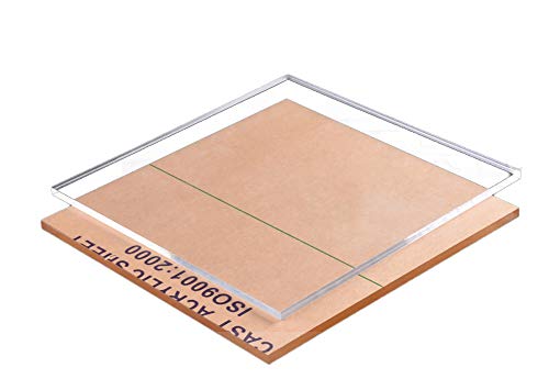 5kom Premium prozirni akrilni listovi, 4mm polirani pleksiglas Blanks prozirne ploče zanatske potrepštine Pribor 12cm po 18cm