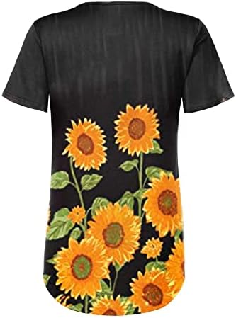 Jesen Ljetna pamučna bluza majica za dame 2023 kratki rukav vrat za brod Cvjetni salon Bluza 5K 5K
