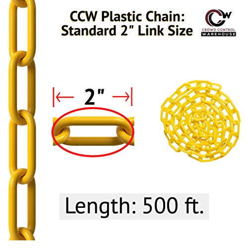 Montour line plastična lanac sigurnosna barijera, lagana, gužva kontrola ljubičasta 2 inčna