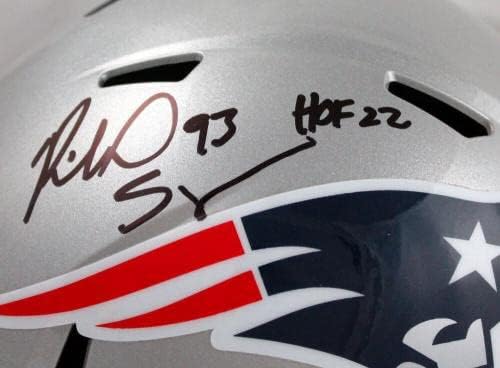 Richard Seymour potpisao ugovor za New England Patriots F/s speed Helmet w/HOF-BeckettW NFL Helmets sa Holo