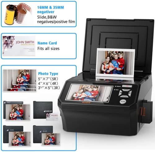 Photo, NameCard, Slide & negativni skener sa velikim 5 LCD ekranom,film i slajd digitalizator-pretvoriti