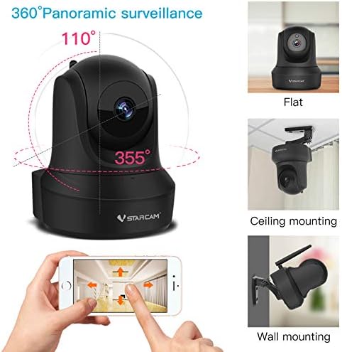 VSTarcam ENDORIA sigurnosna kamera, 1080p HD WiFi kamera, kamera za bebe, kućna ljubimca, monitor za