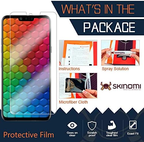 Skinomi TechSkin [2-Pack] Clear zaštitnik ekrana za LG G8 ThinQ Anti-Bubble HD TPU Film