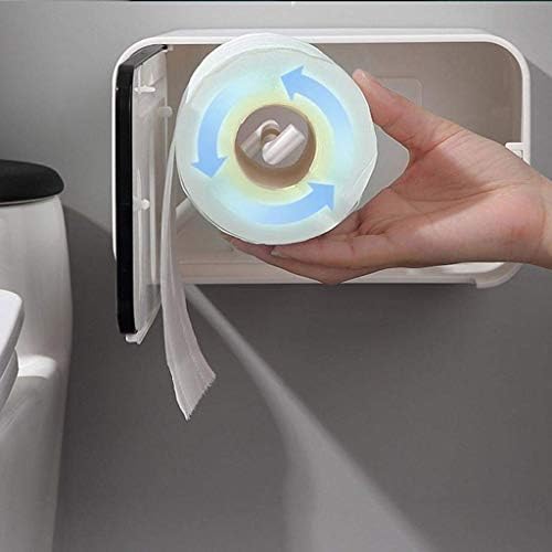 TJLMZ zidni toaletni držač za toaletni papir, zidna bezdržna praktična držač kutije za tkivo vodootporna tkiva