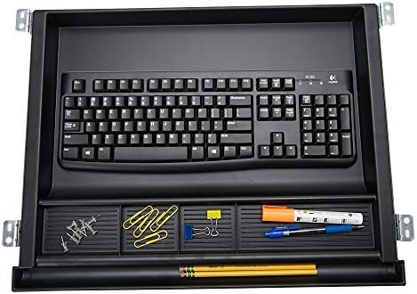 Kolekcija sidrećeg uma, umanjena ladica za tastaturu i organizator, crni
