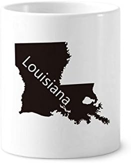 Louisiana America USA Mapa Outline četkica četkica za četkicu za četkicu za zube Keramički štand