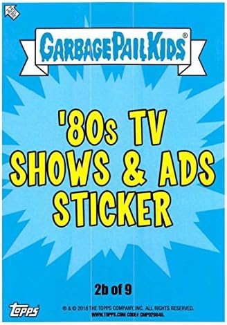 2018 Topps kanta za smeće Kids Serija 1 mrzimo trgovačke kartice 80-ih 80-ih TV emisije i oglasi 2B