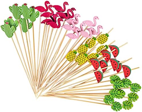 Izbor koktela, Acerich 200 pakovanja bambusovih štapića za dekoracije Flamingo zabave, odabir