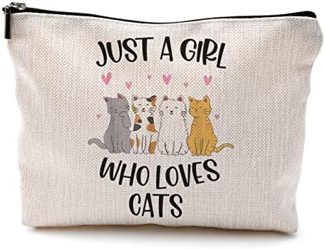 Aievfu samo djevojka koja voli mačka šminker za make, mačke putni toaletni toaletni torbe za kozmetičke torbe