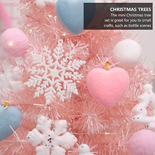 1 set 60cm Početna Christmas Decor Decor set ružičasti Tren Ornament bez baterijske božićne ukrase