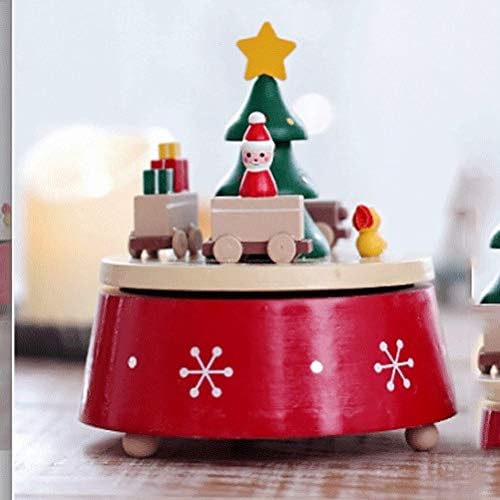 BbSJ Merry-Go-okrugli Božićni dan Day Decoration Music Box Božić Rotirajuća muzička kutija Music Box