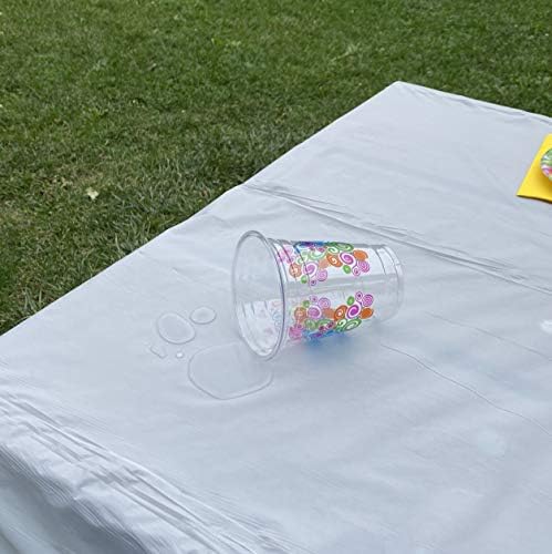 Nužitefy 54 x 108 inča 6 pakovanja Pravokutnik plastične stolne platnene za piknik / Kamp / Party / banket
