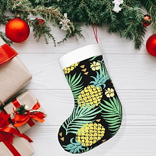 Austenstern Božićne čarape Tropski havajski plod ploca od ananasa dvostrano kamin viseći čarape