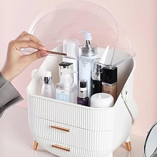 Xmtxzym veliki kapacitet kozmetički kutija vodootporna za prašinu zaštitna kupaonica stoktop ljepota