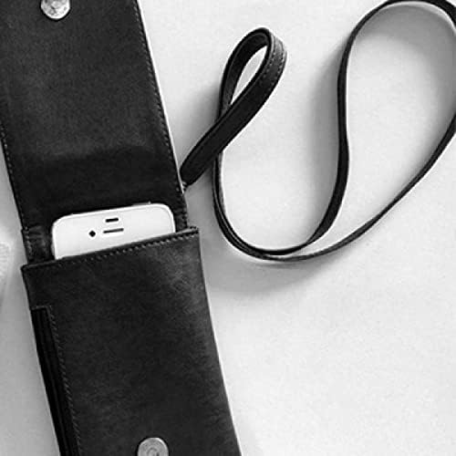 Giraffe crno-bijeli telefon za životinje novčanik torbica viseći mobilni torbica crnog džepa