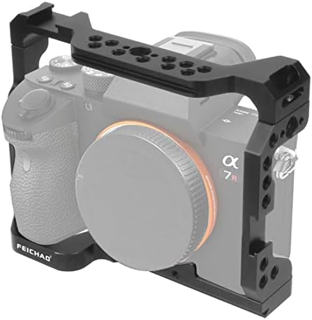 Feichao Cagea Cage Aluminium kompatibilan sa Sony A7C / A7R3, A7M3, A9 Case Case DSLR kamerom