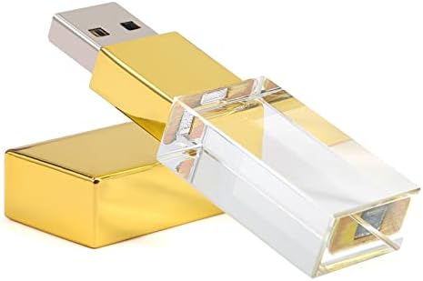 Laak 8 GB Novi kristalni prozirni pravokutnik originalni USB fleš disk 3.0 Vjenčani poklon Pendrive