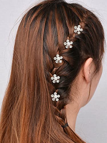Asooll Rhinestone Bride vjenčanje igle za kosu Pearl Bridal Hair Pieces Flower hair Clips Hair Accessories For