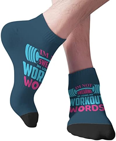 Kehuasw čarape za posade Riječ Nevidljive muške čarape haljine čarape Moda se ne psuju, koristim