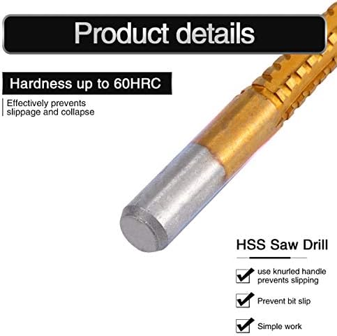 Hohxen Countersink burgija električni alati ubrzajte metalni titanijumski obloženi HSS twist burgije