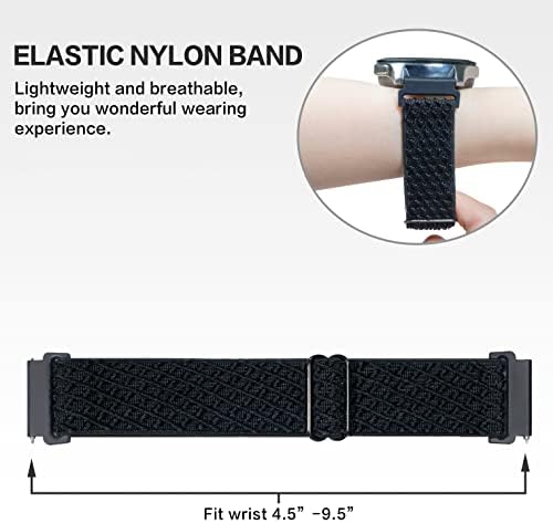 Kollody 6 Pack elastični najlonski opsezi kompatibilni sa Samsung Galaxy Watctu 3 45mm / Galaxy Watch 46 mm