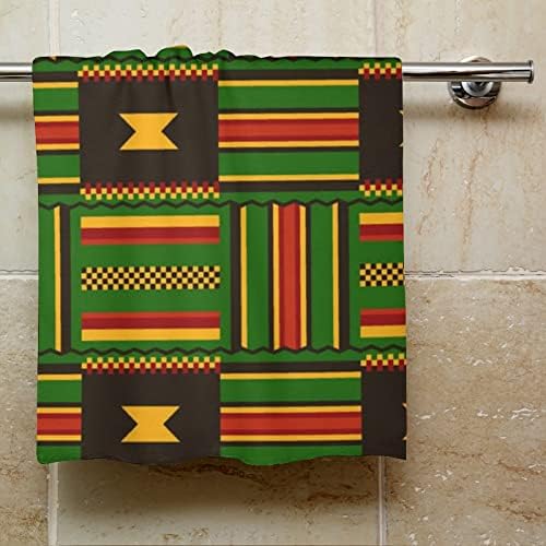 Afrički KENTE tkaninski plemenski print Microfiber ručnici za ručnike Super upijajući ručnik brzo suho