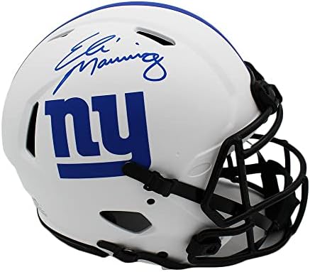 Eli Manning potpisao New York Giants Speed Authentic Lunar NFL kacige sa autogramom NFL Helmets