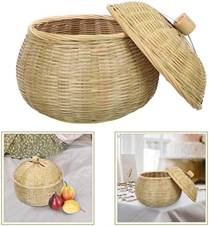 Košarica za pucanje kruha košarica Wicker Hamper bambuo-tkana košara ručno izrađena košarica za skladištenje