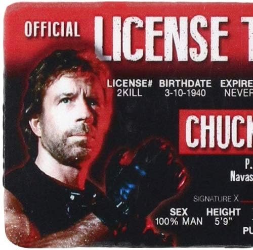 Znakovi 4 Fun Nidcn Chuck Norrisova vozačka dozvola