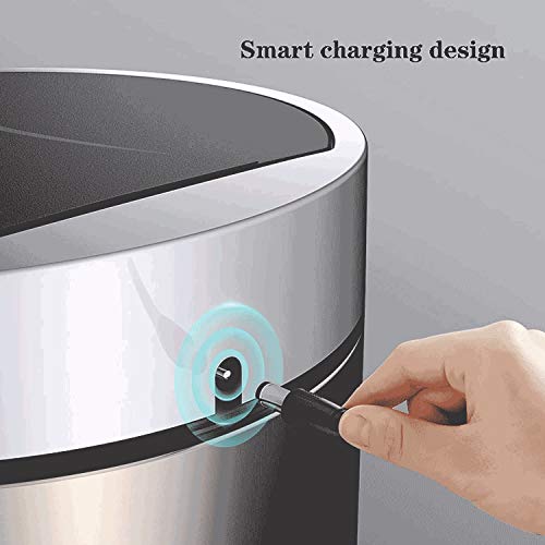Wenlii Smart indukcijsko smeće može kućno vodootporno smeće sa poklopcem za kuhinju i kupatilo nehrđajući čelik