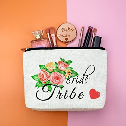 Bride Tribe poklon torba za maketuše za djeveruše džepni šminka Ogledalo Bachelorette Party Favorit Poklon