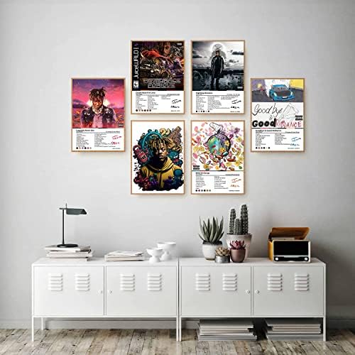 Juice Wrld Posteri album Cover Poster muzika za sobu estetski platno zid Art dekor NEURAMLJEN