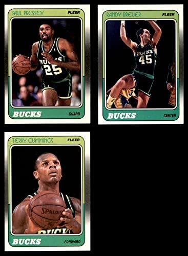 1988-89 Fleer Milwaukee Bucks Team Set Milwaukee Bucks NM / MT Bucks