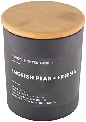 Sundest mirisna svijeća - engleska kruška i frezija - Iznenađujući pokloni -Sva prirodni vosak soje i