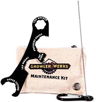 GrowlerWerks uKeg gazirana brusilica, 64 oz, bakar, komplet za održavanje i čišćenje, 2 X 10