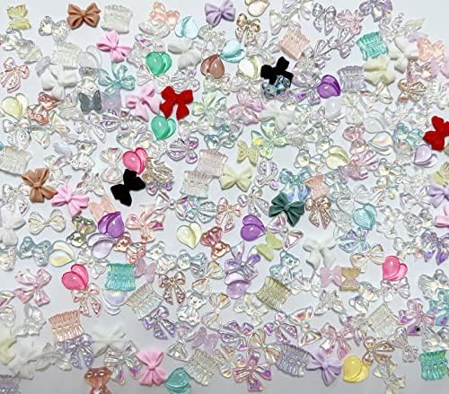 GBSTORE 100 kom 3D Mix stilovi Nail Art dekoracija smola Nail Rhinestone Glitter Nail Art Accessories