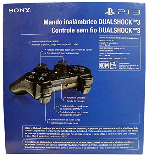 PlayStation 3 Crni Dualshock kontroler - španska / portugalska ambalaža